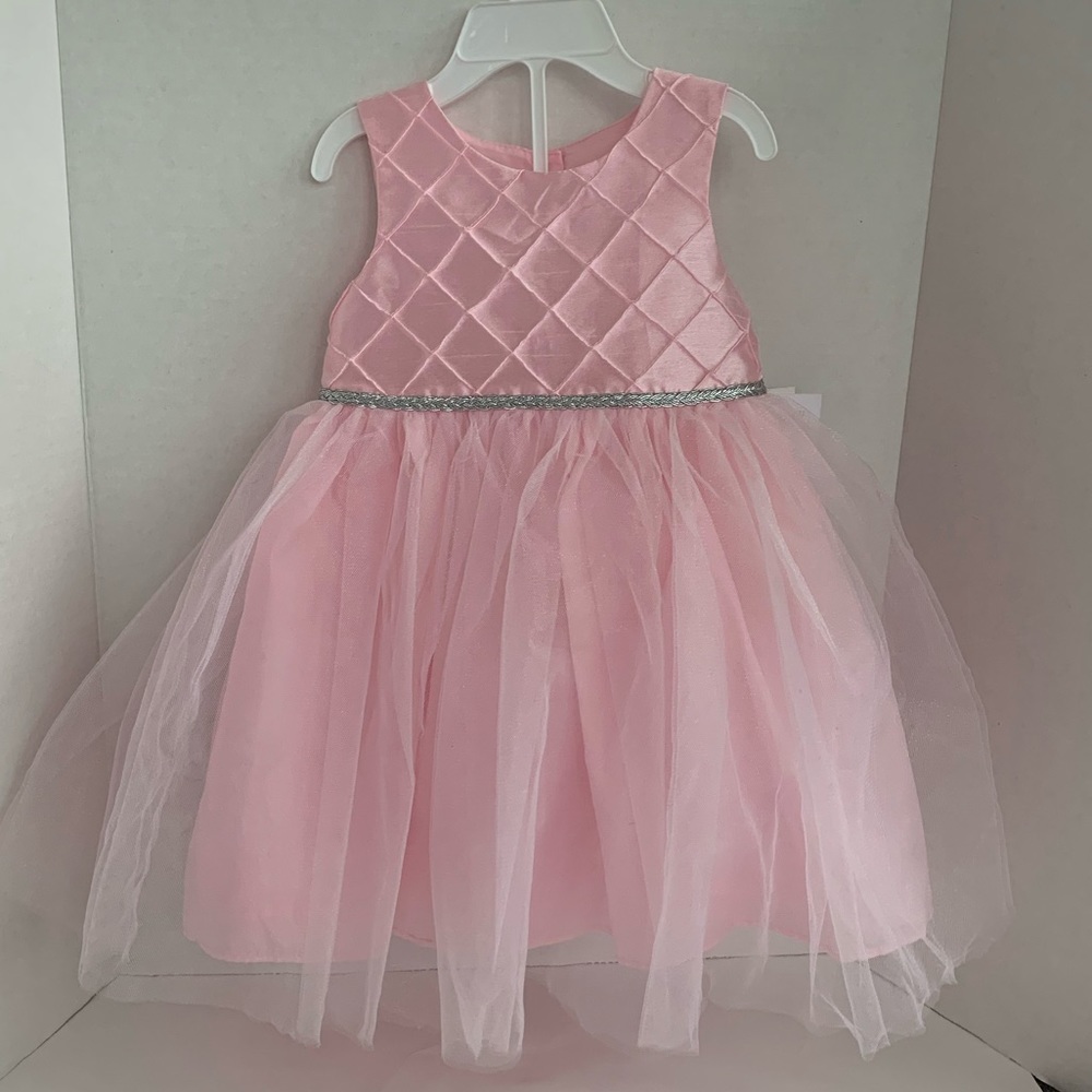 Marmellata Pink & Silver Tutu Dress w/ Bloomers